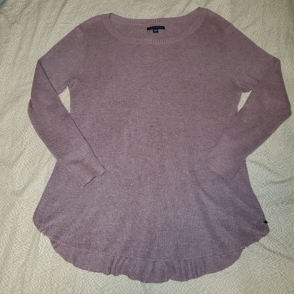 American Eagle Lavender Thin Knit Sweater - Picture 1 of 5